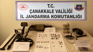 Çanakkale’de tarihi eser operasyonunda 4 şüpheli yakalandı