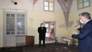 Kırklareli Valisi Bilgin, Mimar Sinan’ın eseri Sıbyan Mektebi’ndeki restorasyon çalışmalarını inceledi