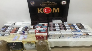 Tekirdağ’da içi tütünle doldurulmuş 24 bin makaron ele geçirildi