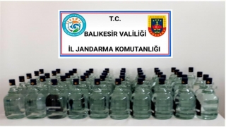 Balıkesir’de sahte içki operasyonunda bir şüpheli yakalandı