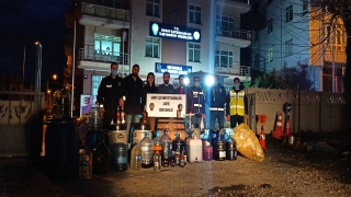 Tekirdağ’da 619 litre kaçak içki ele geçirildi