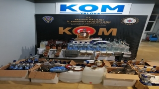 Yalova’da sahte içki ve uyuşturucu ele geçirildi