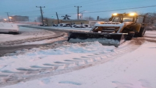 Edirne’de karla mücadele
