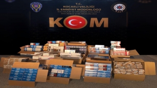 Kocaeli’de boş ve tütün doldurulmuş 181 bin makaron ele geçirildi