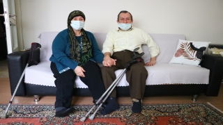 Bedensel engelli çift, yaşadıkları zorlukları 31 yıldır sevgiyle aşıyor