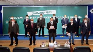 ”Şehrimiz İçin Pandemiyle Mücadele Edelim” basın toplantısı