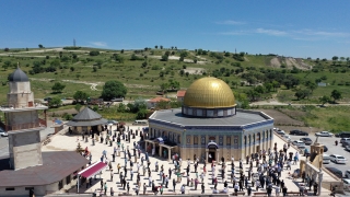 Balıkesir’deki Kudüs Camisi’nde İsrail’in Mescidi Aksa saldırılarına tepki