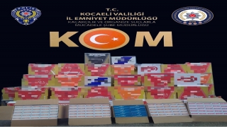 Kocaeli’de kaçak sigara operasyonunda 390 bin makaron ele geçirildi