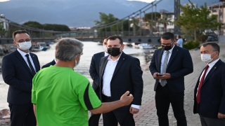 Altınkum sahilinde düzenleme çalışmalarının ikinci etabı tamamlanma aşamasına getirildi