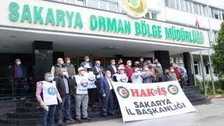 Sakarya’da orman görevlilerinin darbedilmesi protesto edildi