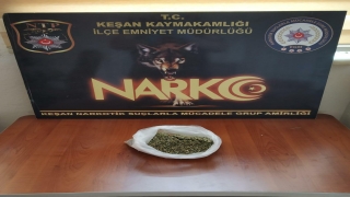 Keşan’da bir evde 110 gram bonzai ele geçirildi