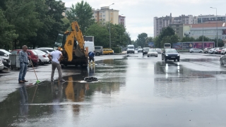 Tekirdağ’da sağanak hayatı olumsuz etkiledi