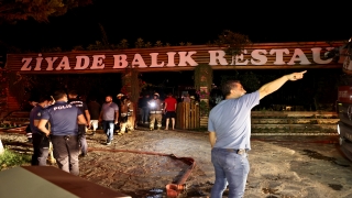 Bahçeşehir’de bir iş yerinde çıkan ve fidanlık alana sıçrayan yangın söndürüldü