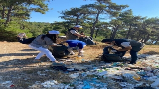 Keşan’da ormanlık alanda doğa temizliği yapıldı
