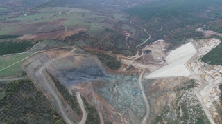 Karacabey’deki Yeşildere Barajı’nın yapım çalışması devam ediyor