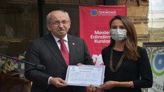 Tekirdağ’da TEMEK kurslarını bitirenlere sertifikaları verildi 