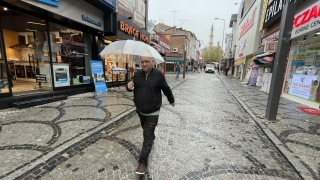 Edirne’de sağanak etkili oluyor