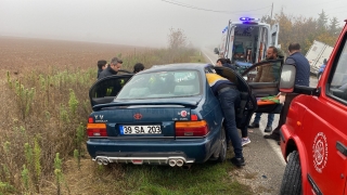 Kırklareli’nde kamyonet ile otomobil çarpıştı, 3 kişi yaralandı