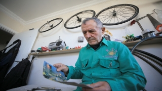 Kırklareli’nin 85’lik ”bisikletli dedesi” pedal çevirerek zinde kalıyor