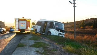 Balıkesir’de 2 yolcu minibüsünün çarpışması sonucu 10 kişi yaralandı