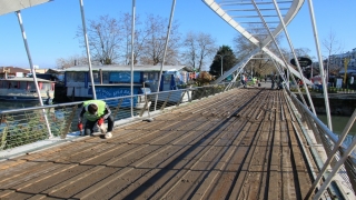 Yalova’da köprüden alınan malzemeler saksıya dönüştürülecek