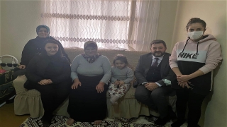 Pazaryeri Belediye Başkanı Tekin, görme engelli vatandaşı ziyaret etti