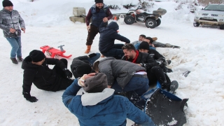 Pazaryeri ilçesinde kızak şenliği düzenlendi