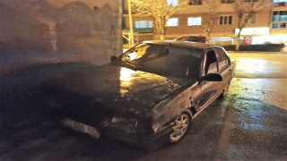 Bilecik’te seyir halindeki otomobil yandı