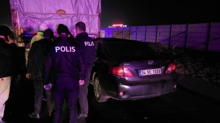 Tekirdağ’da kamyona çarpan otomobil sürücüsü ağır yaralandı 