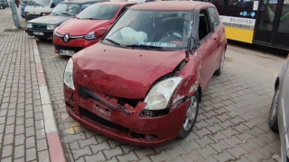 Bursa’da önünde seyreden otomobile çarpan sürücüye ceza kesildi