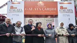 Kadınların hünerlerini sergilediği 8 Mart Galata Çarşısı Beyoğlu’nda açıldı