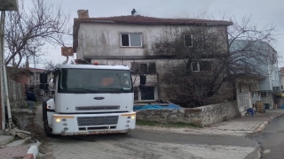 Kırklareli’nde metruk binada çıkan yangın söndürüldü