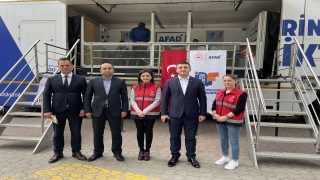 Edirne’de vatandaşlar deprem bilincini AFAD’ın eğitim tırında öğreniyor