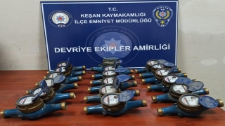 Keşan’da su sayacı çaldığı iddiasıyla 2 şüpheli yakalandı
