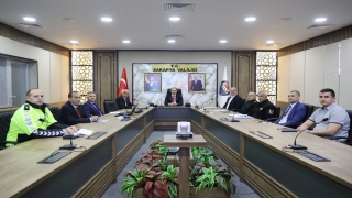 Vali Kaldırım başkanlığında bayram öncesi trafik değerlendirme toplantısı yapıldı
