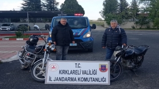 Kırklareli’nde çalıntı motosikletle hırsızlık yapan 2 şüpheli yakalandı