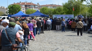 Lüleburgaz’da sebze fidesi dağıtıldı
