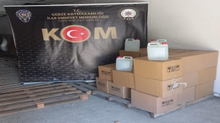 Kocaeli’de 500 litre kaçak etil alkol ele geçirildi