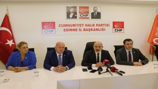 CHP Genel Başkan Yardımcısı Ali Öztunç partisinin Edirne İl Başkanlığını ziyaret etti