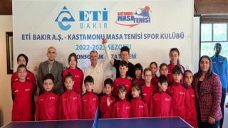 Eti Bakır, Kastamonu Masa Tenisi Spor Kulübü’ne sponsor oldu
