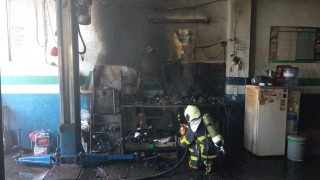 Keşan’da bir dükkanda çıkan yangın söndürüldü