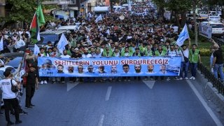 Mavi Marmara saldırısının 12’inci yılı nedeniyle Fatih’te yürüyüş yapıldı
