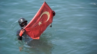 Zıpkınla Balık Avı Milli Takımı aday kadrosu denizde temizlik yaptı