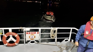 Sarıyer açıklarında sürüklenen tekne kurtarıldı