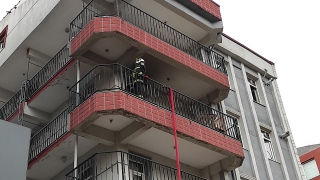Edirne’de öğrencilerin kaldığı pansiyonda çıkan yangın söndürüldü