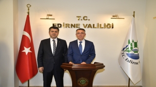 Bulgaristan’dan gelen belediye başkanları, Vali Kırbıyık ve Belediye Başkanı Gürkan’ı ziyaret etti