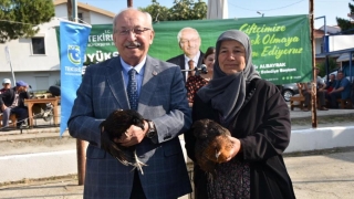 Tekirdağ’da ”Yumurta Tavukçuluğunun Yaygınlaştırılması” Projesi hayata geçirildi