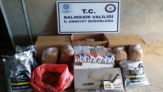 Balıkesir’de kaçak tütün operasyonunda bir şüpheli yakalandı