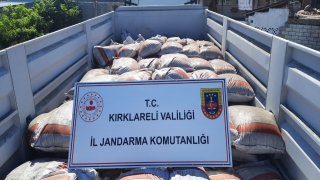 Kırklareli’nde bir tırda 26,5 ton sahte gübre ele geçirildi