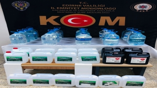 Edirne’de 105 litre sahte içki ve 60 litre etil alkol ele geçirildi